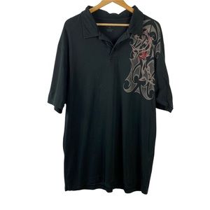 Crazy Shirt MENS artwork POLO SHIRT SZ XXL Prima cotton made Peru